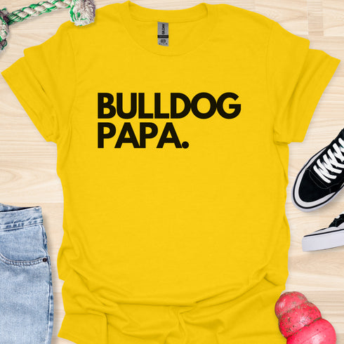 Bulldog Papa - V1 - Bold T-Shirt